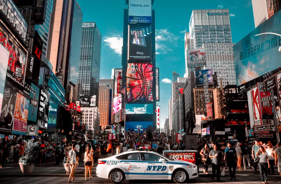 Πολυάσχολη μέρα στην Times Square