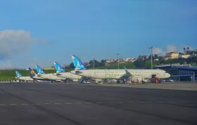 Αεροσκάφος της Azores Airlines στο αεροδρόμιο Ponta Delgada
