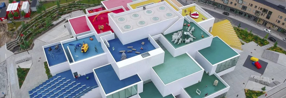 Λεπτομέρεια του Lego House