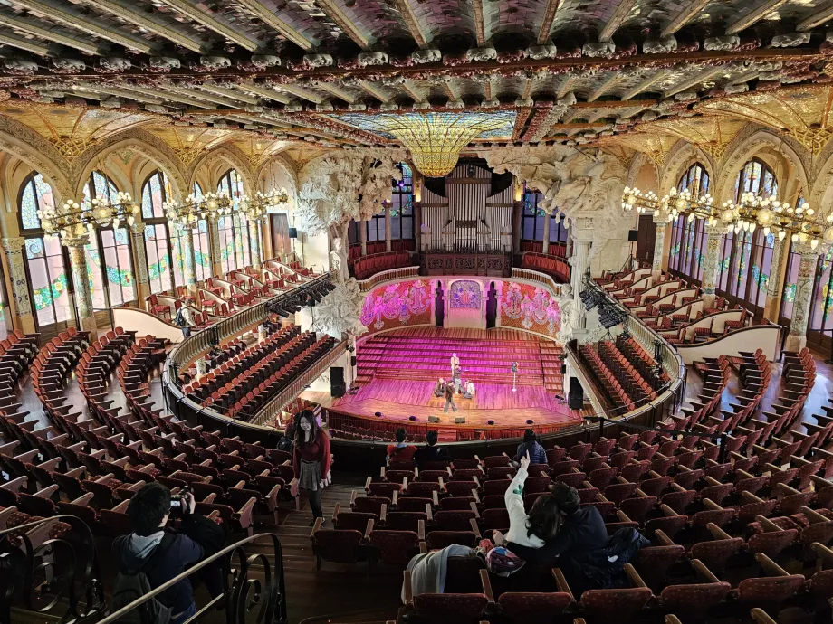 Palau de la Música Catalana, εσωτερικό