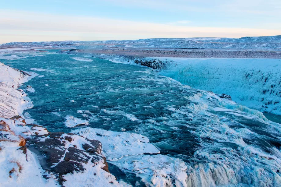 Gullfoss το χειμώνα