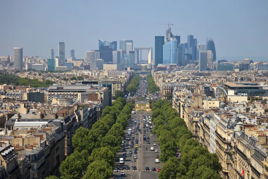 Θέα από την οροφή προς τη La Defense