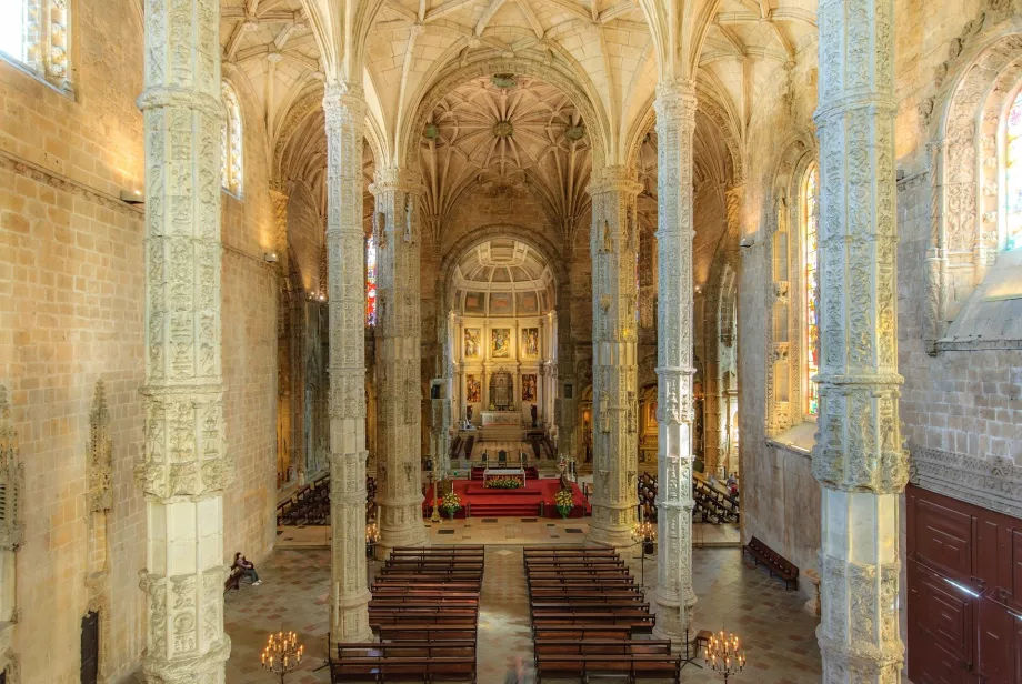 Εσωτερικό της εκκλησίας Santa Maria, Mosteiro dos Jeronimos