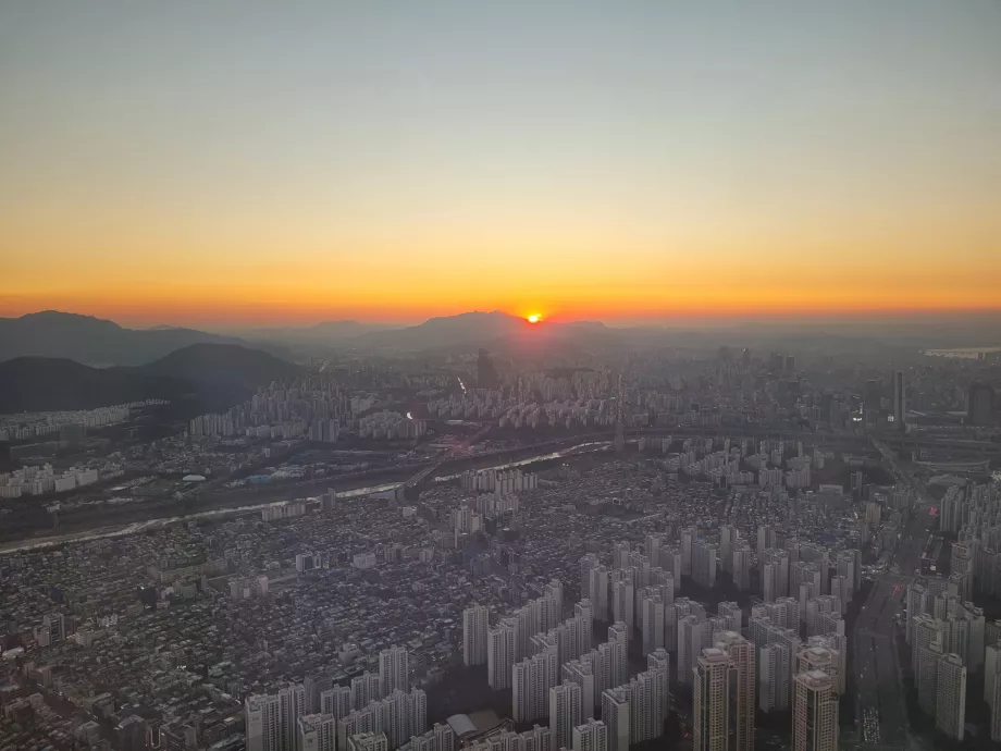 Θέα από τον πύργο Lotte World Tower