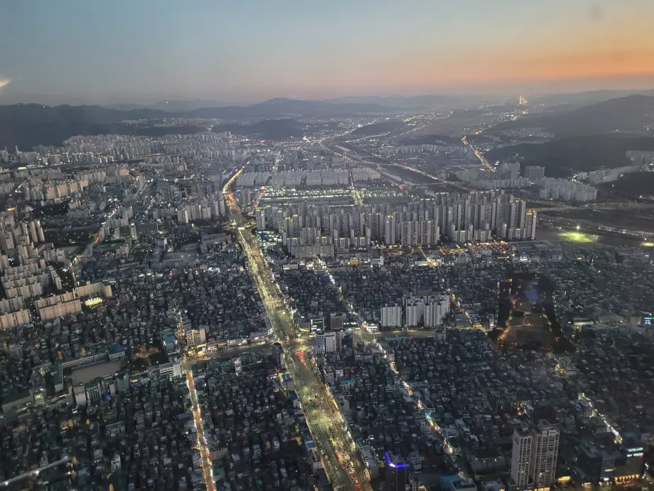 Θέα από τον πύργο Lotte World Tower