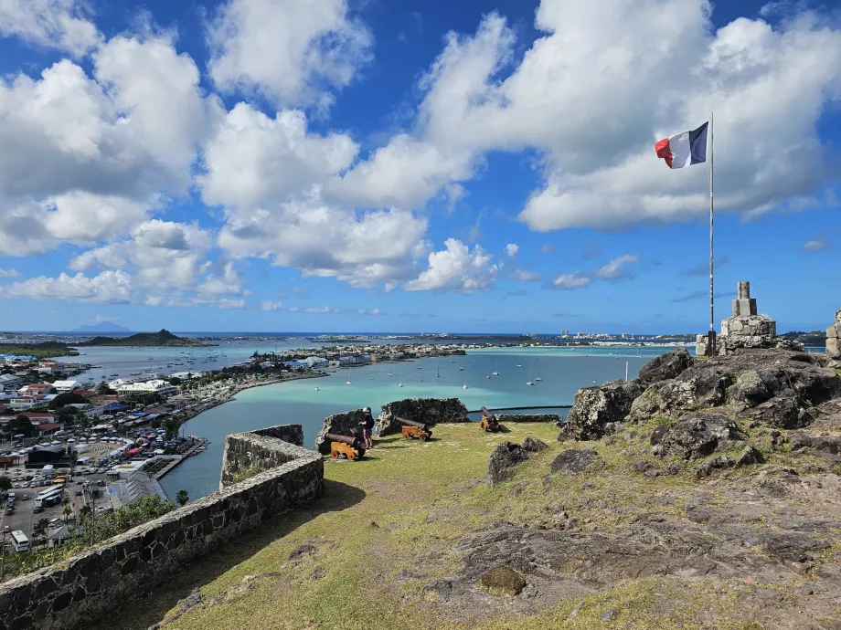 Θέα από το Fort Louis, Marigot