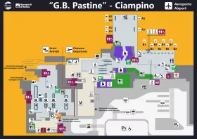 Χάρτης Αεροδρόμιο Ciampino