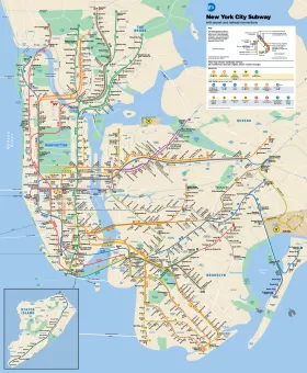 Χάρτης μετρό Νέας Υόρκης