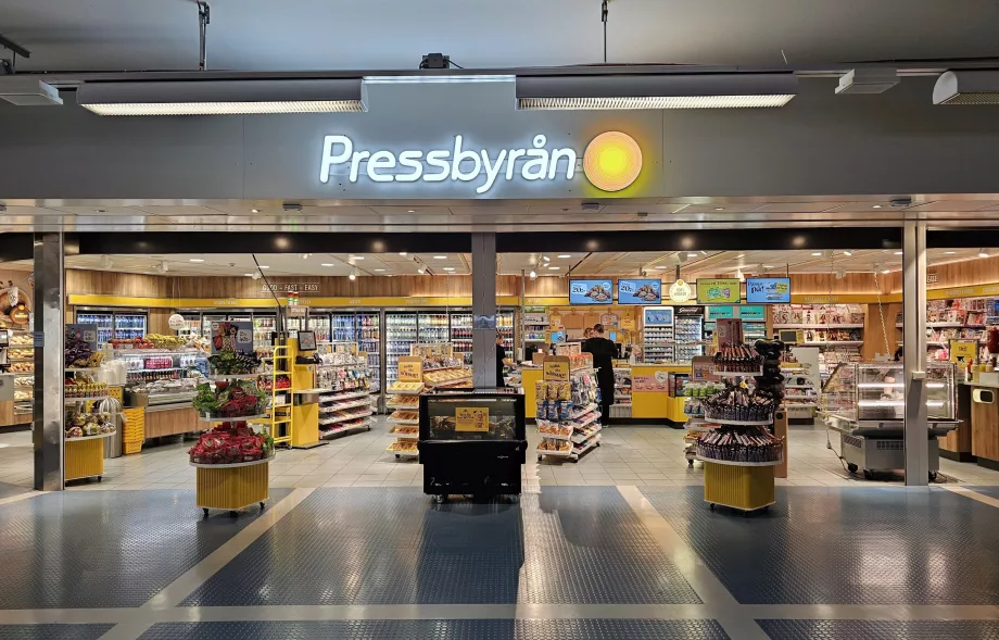 Pressbyran, τερματικός σταθμός 5, ζώνη διέλευσης