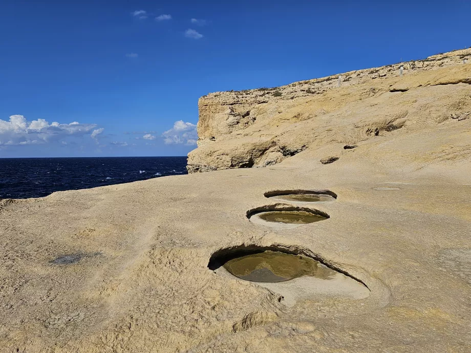 Άποψη των βράχων