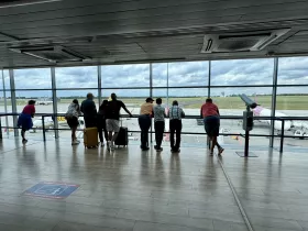 Κατάστρωμα παρατήρησης στο αεροδρόμιο του Πόζναν